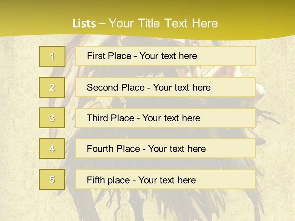 A Picture Of A Bird Sitting On Top Of A Plant PowerPoint Template