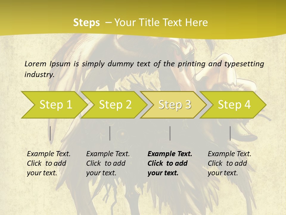 A Picture Of A Bird Sitting On Top Of A Plant PowerPoint Template