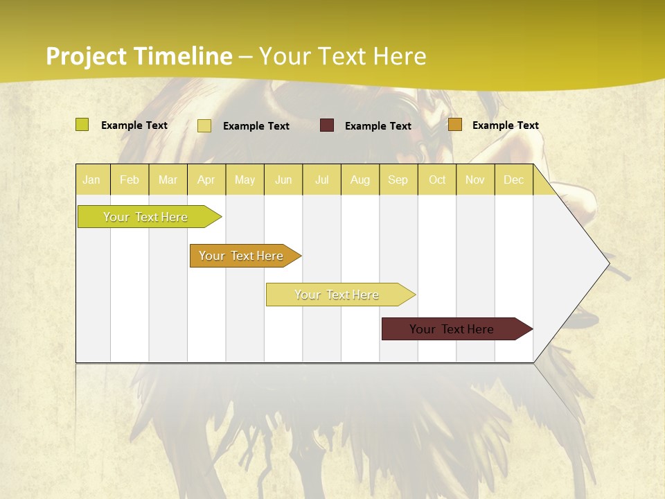 A Picture Of A Bird Sitting On Top Of A Plant PowerPoint Template