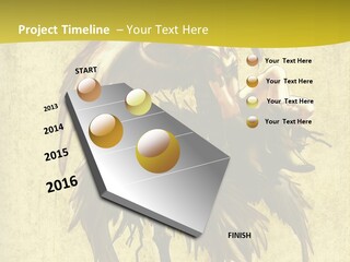 A Picture Of A Bird Sitting On Top Of A Plant PowerPoint Template