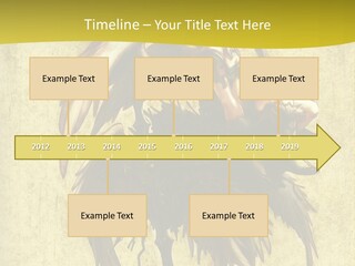 A Picture Of A Bird Sitting On Top Of A Plant PowerPoint Template