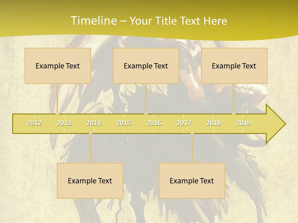 A Picture Of A Bird Sitting On Top Of A Plant PowerPoint Template