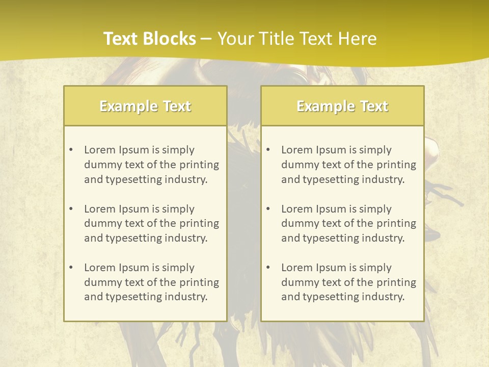 A Picture Of A Bird Sitting On Top Of A Plant PowerPoint Template