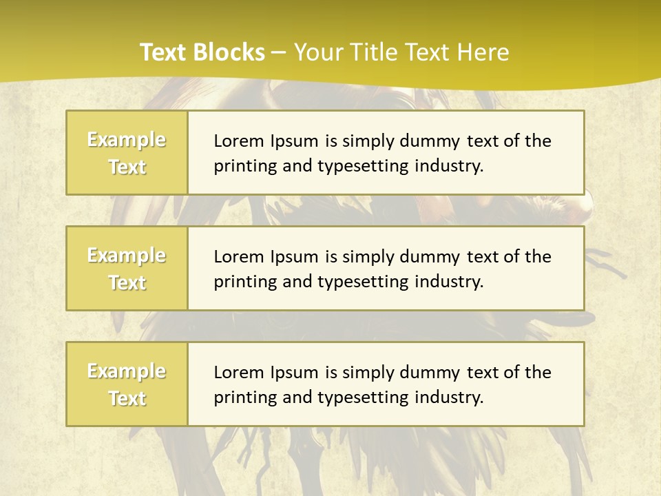 A Picture Of A Bird Sitting On Top Of A Plant PowerPoint Template