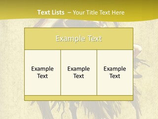 A Picture Of A Bird Sitting On Top Of A Plant PowerPoint Template