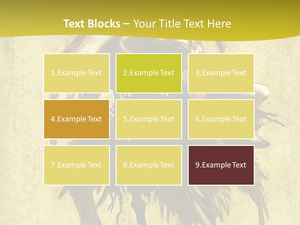 A Picture Of A Bird Sitting On Top Of A Plant PowerPoint Template