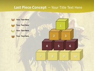 A Picture Of A Bird Sitting On Top Of A Plant PowerPoint Template