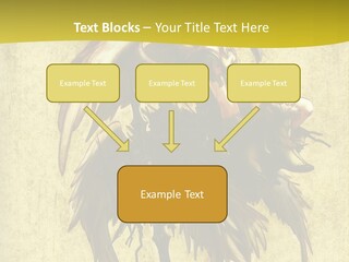 A Picture Of A Bird Sitting On Top Of A Plant PowerPoint Template
