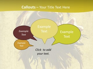 A Picture Of A Bird Sitting On Top Of A Plant PowerPoint Template