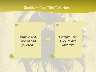 A Picture Of A Bird Sitting On Top Of A Plant PowerPoint Template