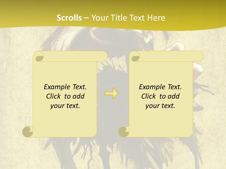 A Picture Of A Bird Sitting On Top Of A Plant PowerPoint Template