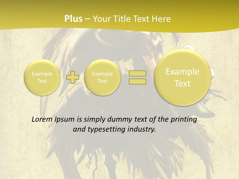 A Picture Of A Bird Sitting On Top Of A Plant PowerPoint Template