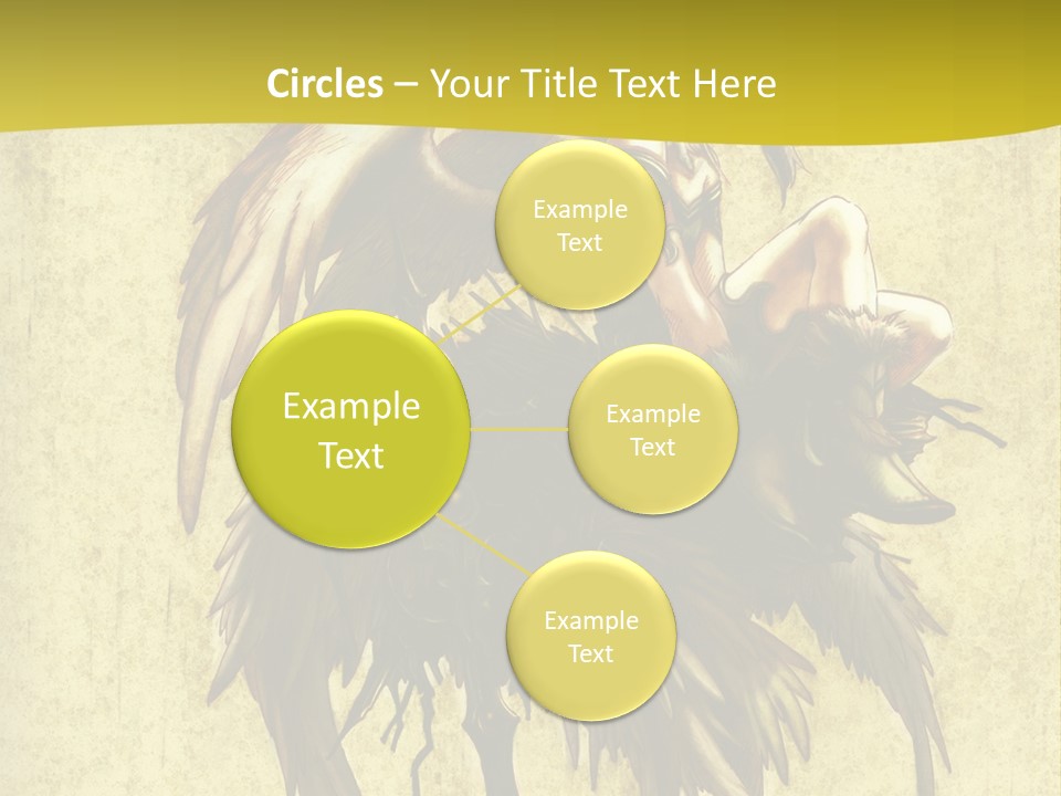 A Picture Of A Bird Sitting On Top Of A Plant PowerPoint Template