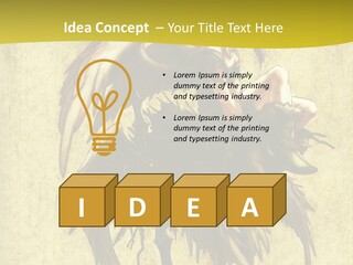 A Picture Of A Bird Sitting On Top Of A Plant PowerPoint Template