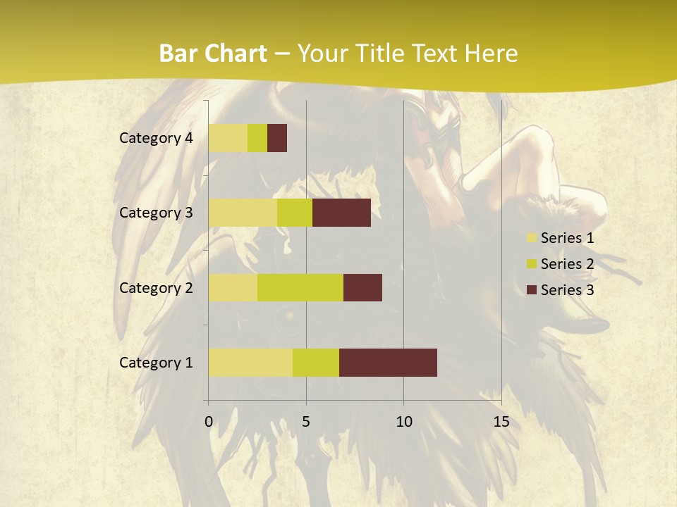 A Picture Of A Bird Sitting On Top Of A Plant PowerPoint Template