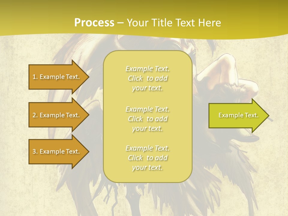 A Picture Of A Bird Sitting On Top Of A Plant PowerPoint Template