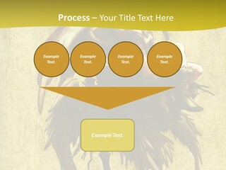 A Picture Of A Bird Sitting On Top Of A Plant PowerPoint Template