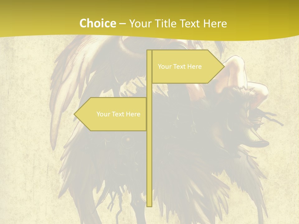 A Picture Of A Bird Sitting On Top Of A Plant PowerPoint Template