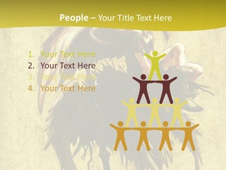 A Picture Of A Bird Sitting On Top Of A Plant PowerPoint Template