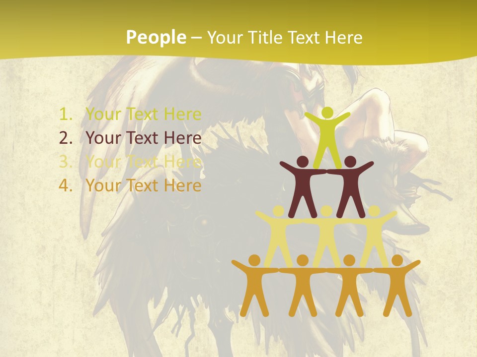 A Picture Of A Bird Sitting On Top Of A Plant PowerPoint Template