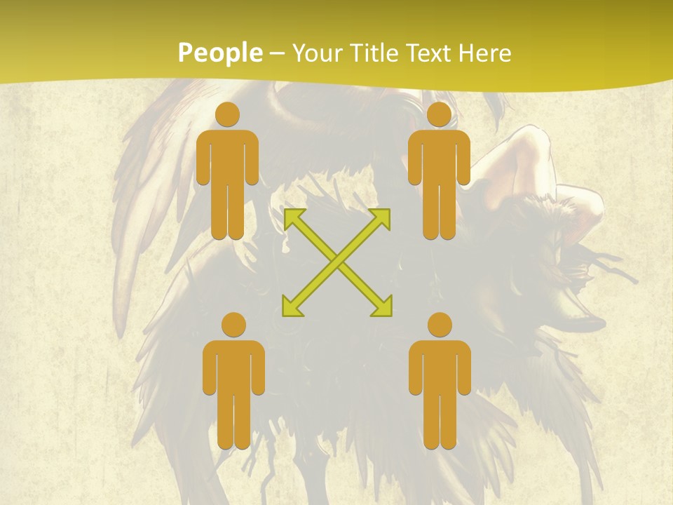 A Picture Of A Bird Sitting On Top Of A Plant PowerPoint Template