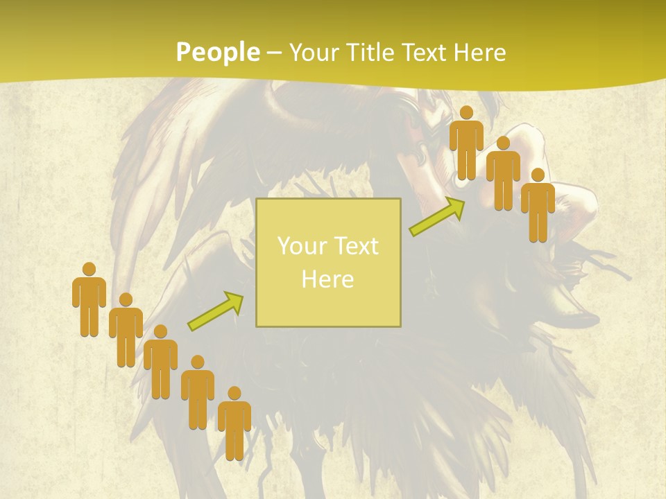 A Picture Of A Bird Sitting On Top Of A Plant PowerPoint Template