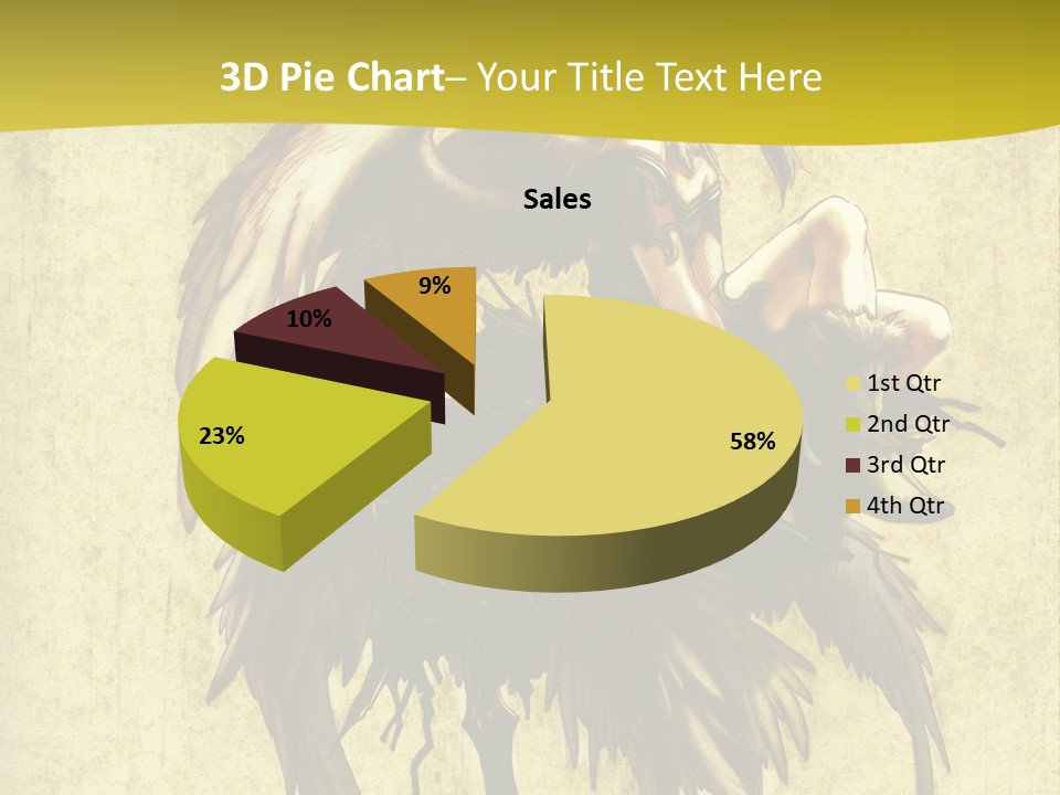 A Picture Of A Bird Sitting On Top Of A Plant PowerPoint Template