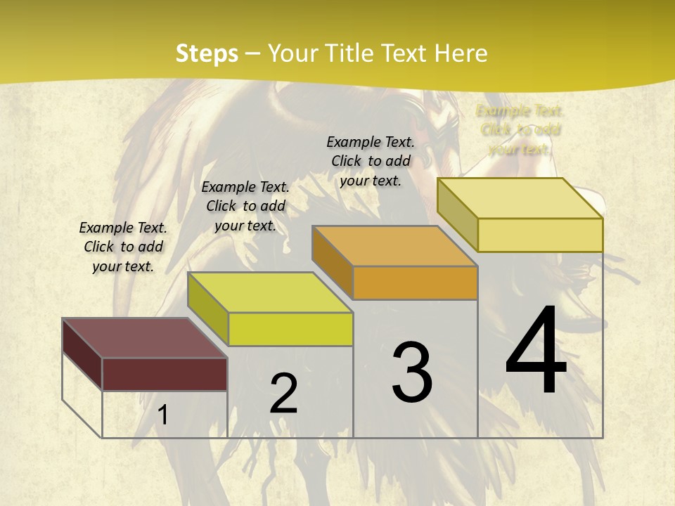 A Picture Of A Bird Sitting On Top Of A Plant PowerPoint Template