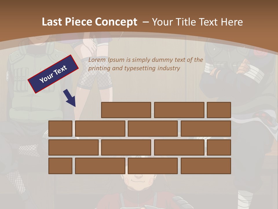 A Group Of Anime Characters Sitting On A Bench PowerPoint Template