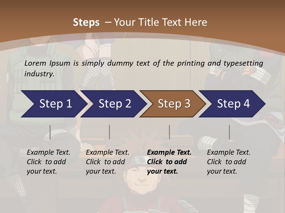 A Group Of Anime Characters Sitting On A Bench PowerPoint Template