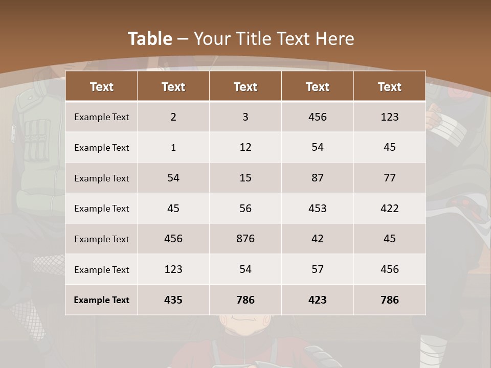 A Group Of Anime Characters Sitting On A Bench PowerPoint Template