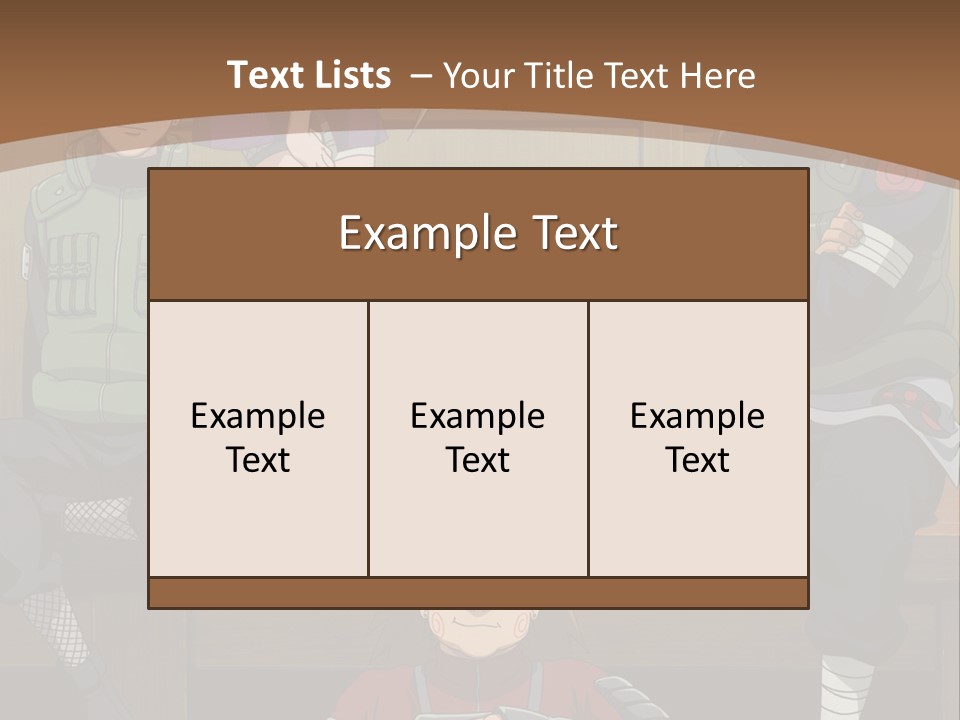 A Group Of Anime Characters Sitting On A Bench PowerPoint Template