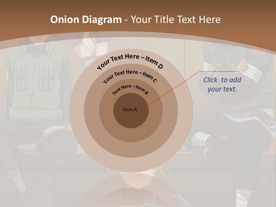 A Group Of Anime Characters Sitting On A Bench PowerPoint Template