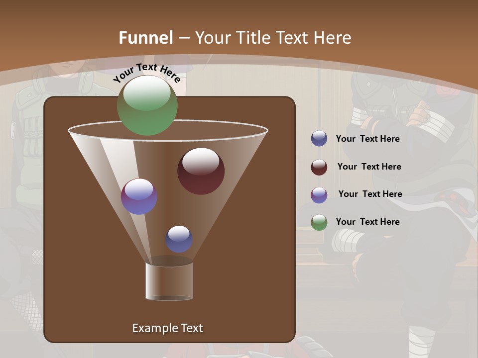 A Group Of Anime Characters Sitting On A Bench PowerPoint Template