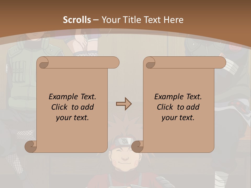 A Group Of Anime Characters Sitting On A Bench PowerPoint Template