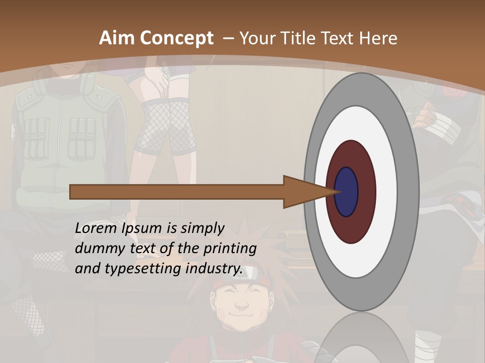 A Group Of Anime Characters Sitting On A Bench PowerPoint Template