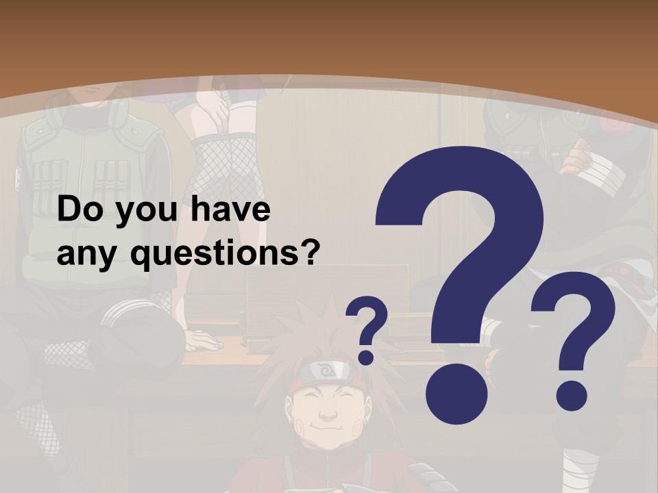 A Group Of Anime Characters Sitting On A Bench PowerPoint Template