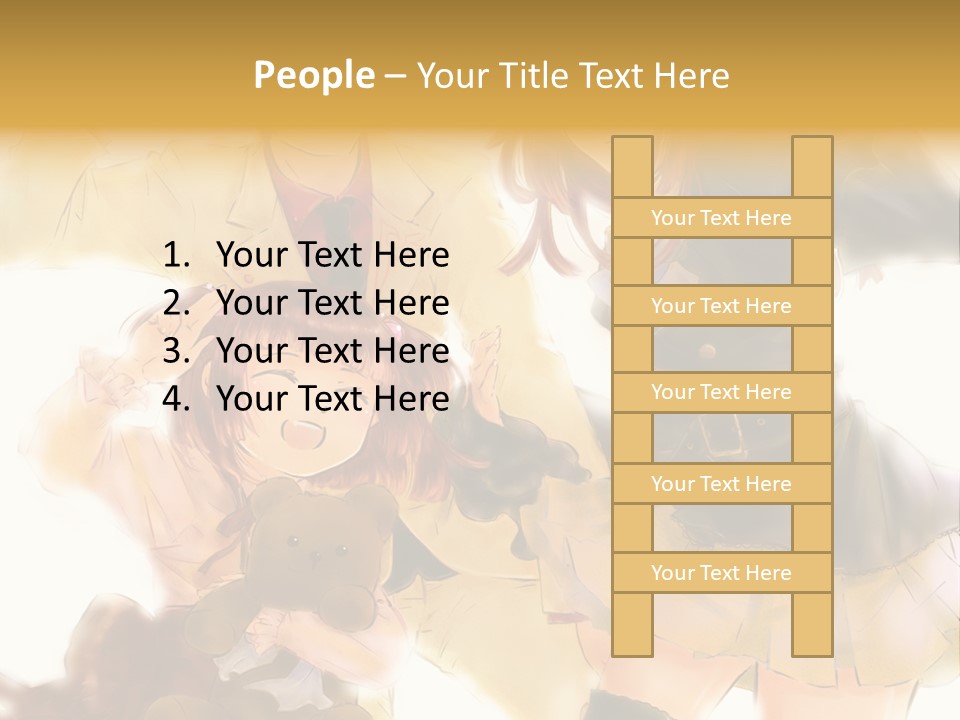A Group Of People Standing Next To Each Other PowerPoint Template