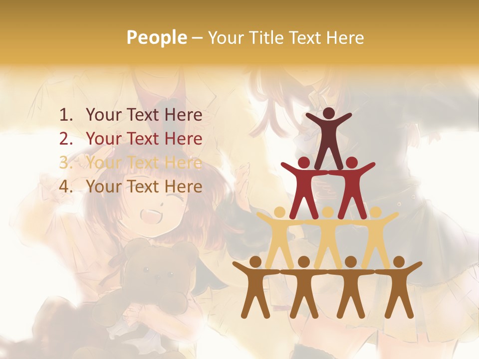 A Group Of People Standing Next To Each Other PowerPoint Template