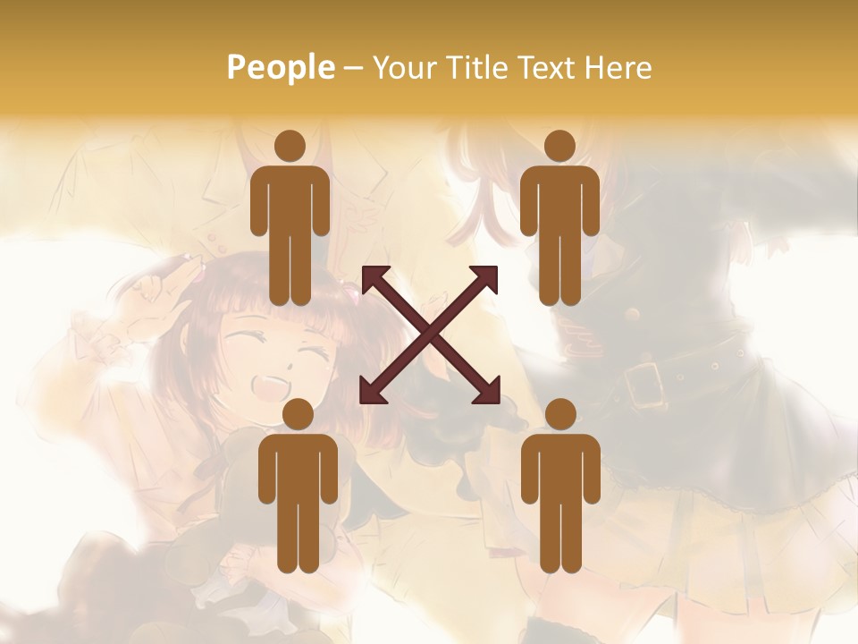 A Group Of People Standing Next To Each Other PowerPoint Template