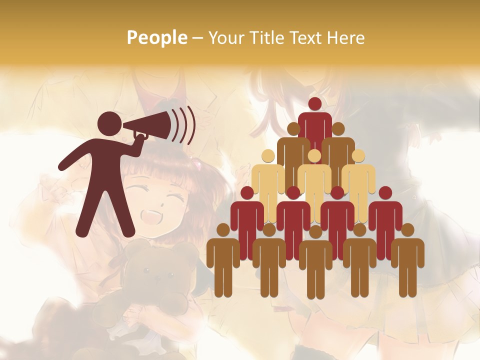 A Group Of People Standing Next To Each Other PowerPoint Template
