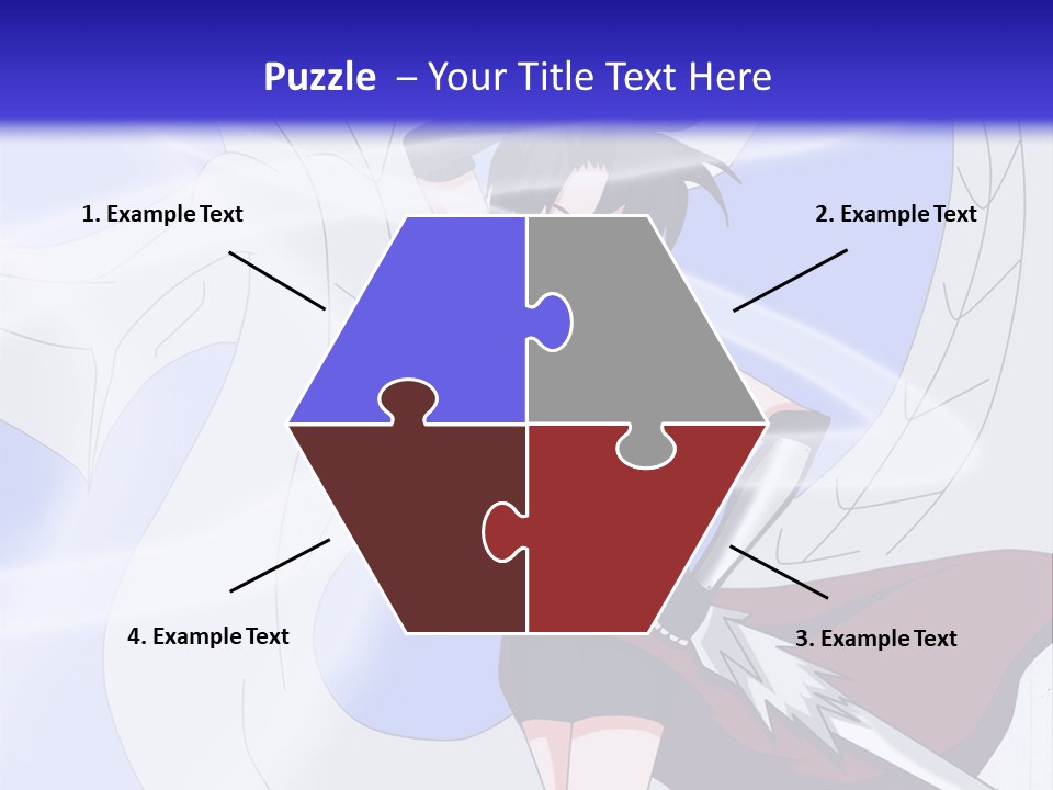 A Woman With A Sword In Her Hand And A Dragon In The Background PowerPoint Template