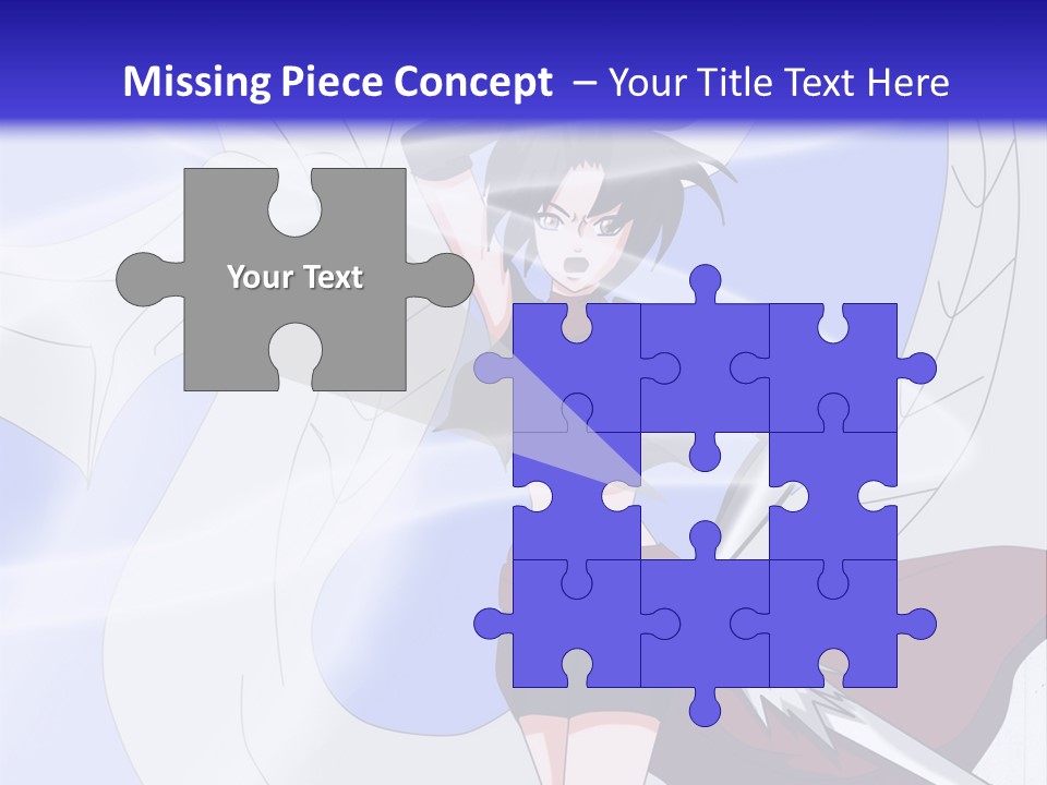 A Woman With A Sword In Her Hand And A Dragon In The Background PowerPoint Template