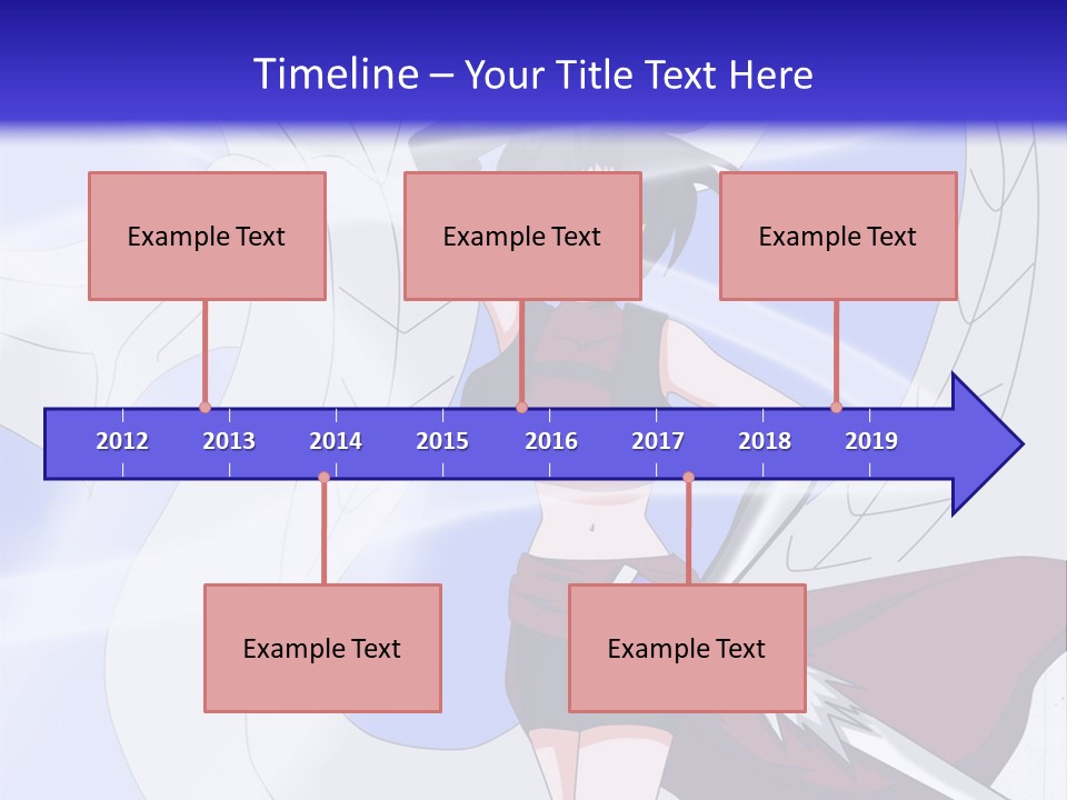 A Woman With A Sword In Her Hand And A Dragon In The Background PowerPoint Template