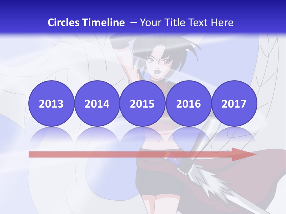 A Woman With A Sword In Her Hand And A Dragon In The Background PowerPoint Template