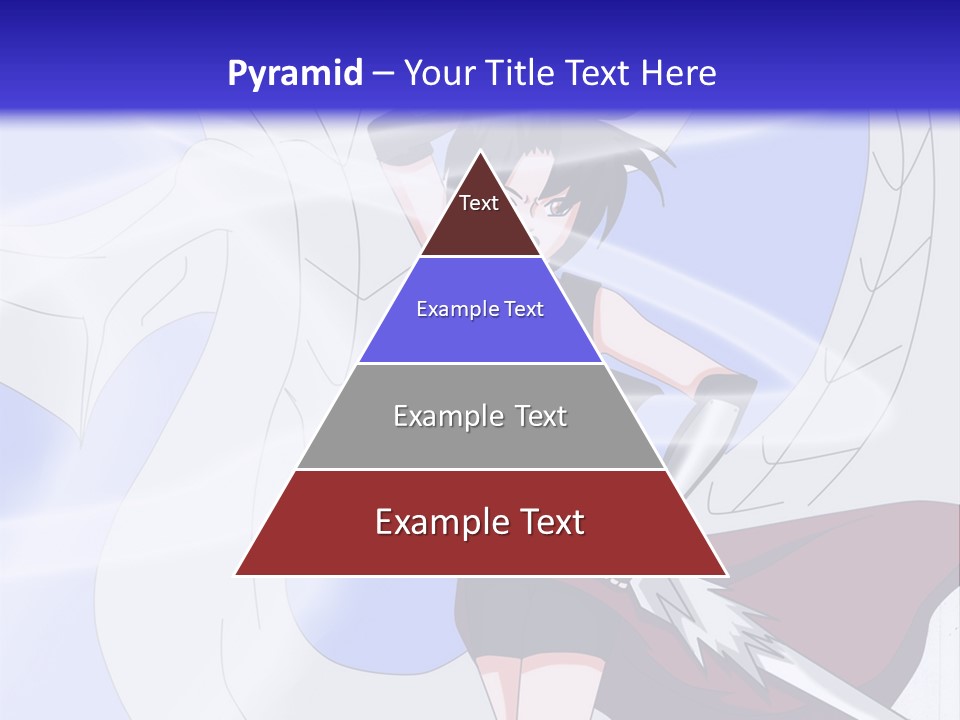 A Woman With A Sword In Her Hand And A Dragon In The Background PowerPoint Template