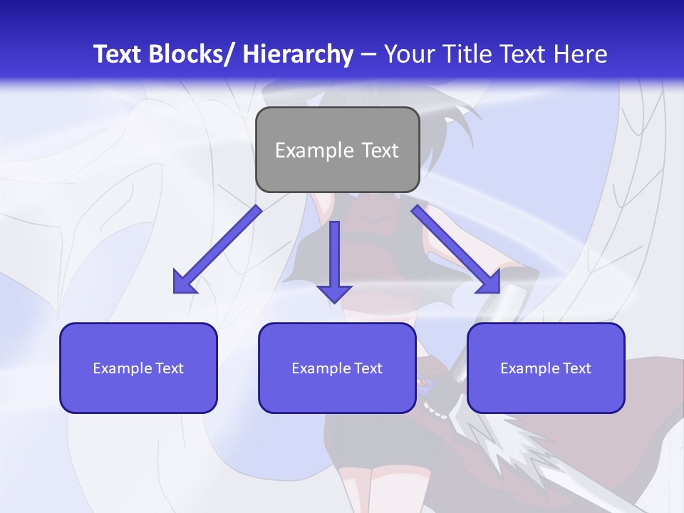 A Woman With A Sword In Her Hand And A Dragon In The Background PowerPoint Template