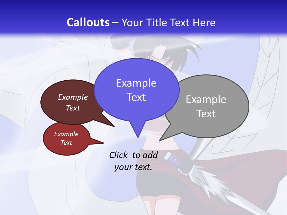 A Woman With A Sword In Her Hand And A Dragon In The Background PowerPoint Template