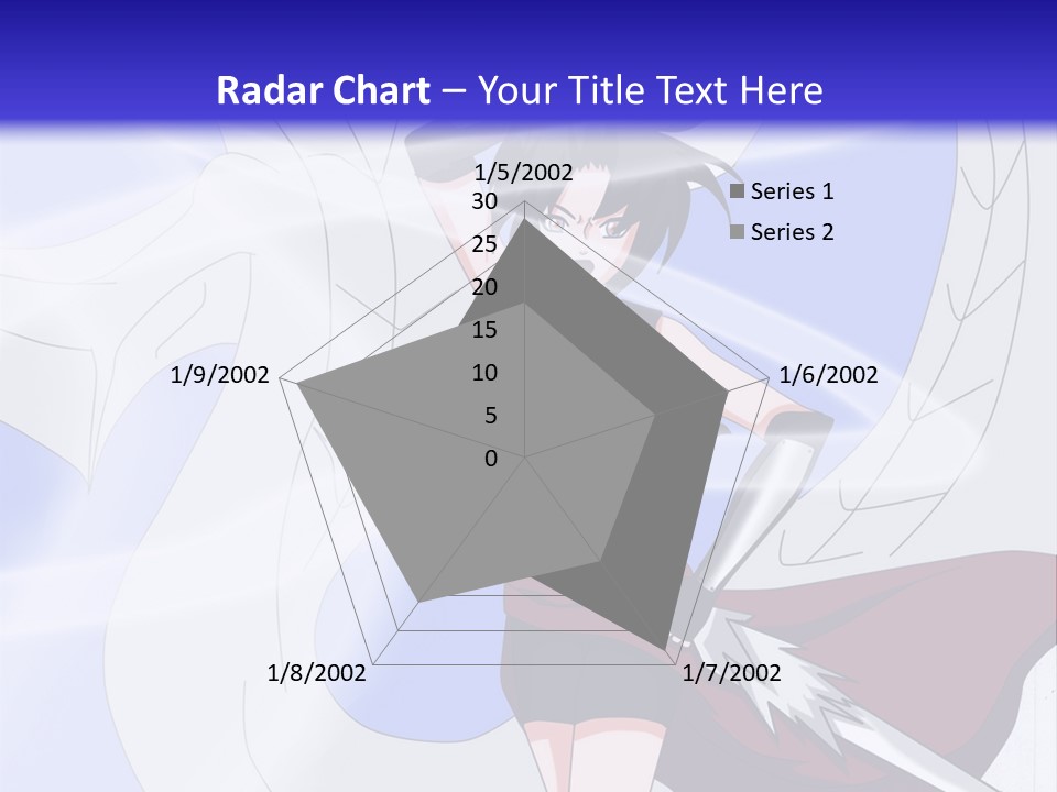 A Woman With A Sword In Her Hand And A Dragon In The Background PowerPoint Template