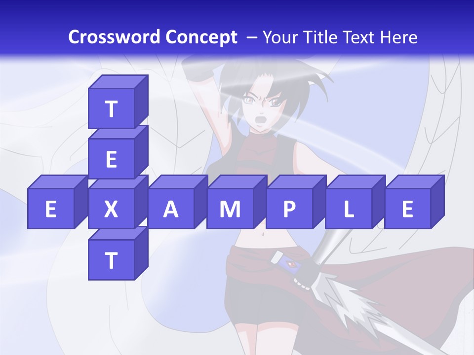 A Woman With A Sword In Her Hand And A Dragon In The Background PowerPoint Template